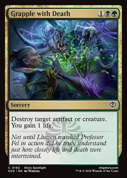 Grapple with Death, Magic card SOS 192 — Secrets of Strixhaven set