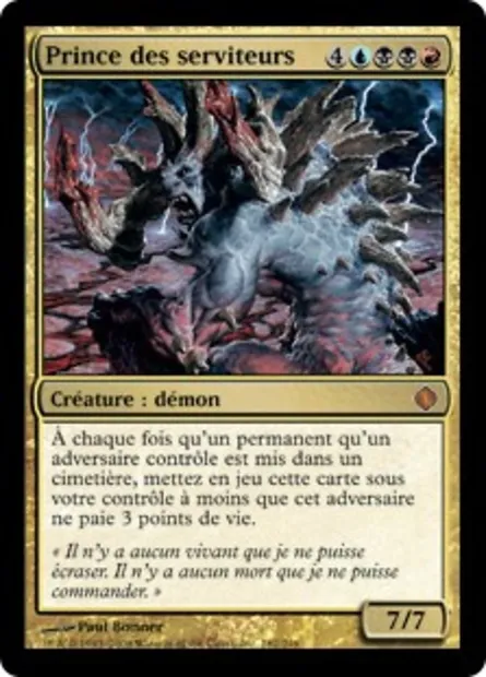 Prince des serviteurs, carte Magic ALA 182 — extension Les éclats d'Alara