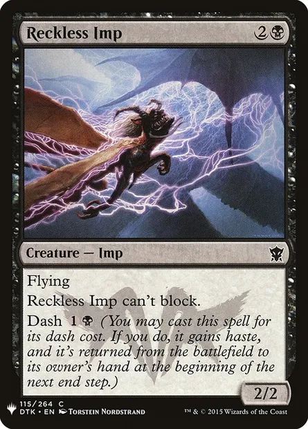 Diablotin téméraire, carte Magic PLST DTK-115 — extension The List