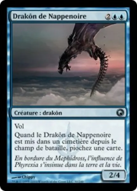 Drakôn de Nappenoire, carte Magic SOM 30 — extension Cicatrices de Mirrodin