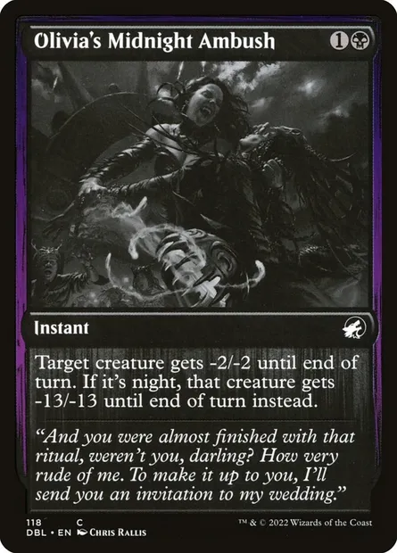 Olivia's Midnight Ambush, Magic card DBL 118 — Innistrad: Double Feature set