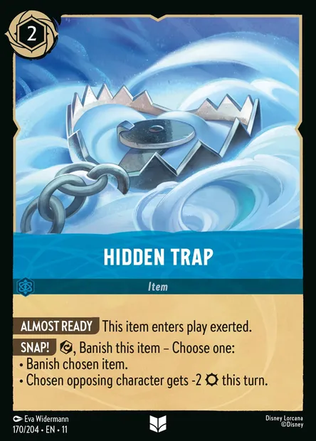Hidden Trap, Disney Lorcana card CH11-170 — Winterspell set