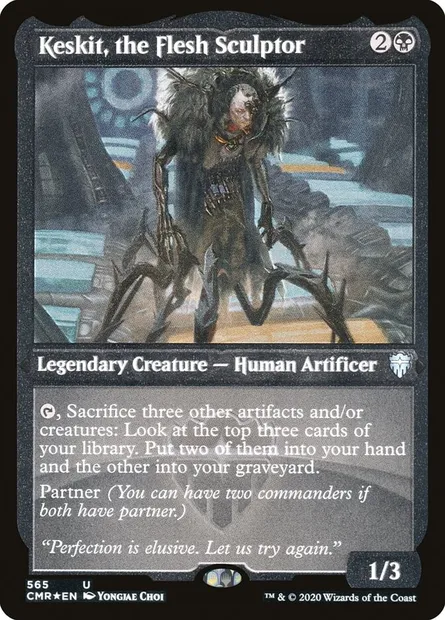 Keskit, the Flesh Sculptor, Magic card CMR 565 — Commander Legends set