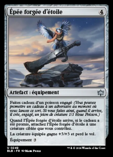 Épée forgée d'étoile, carte Magic BLB 249 — extension Bloomburrow