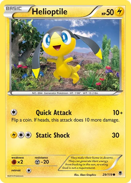Helioptile, Pokémon card PHF 29 — Phantom Forces set