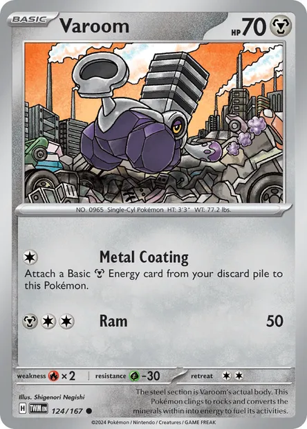 Varoom, Pokémon card TWM 124 — Twilight Masquerade set