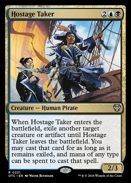 Hostage Taker, Magic card OTC 231 — Outlaws of Thunder Junction Commander set