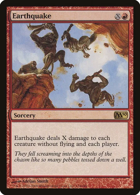 Earthquake, Magic card M10 134 — Magic 2010 set