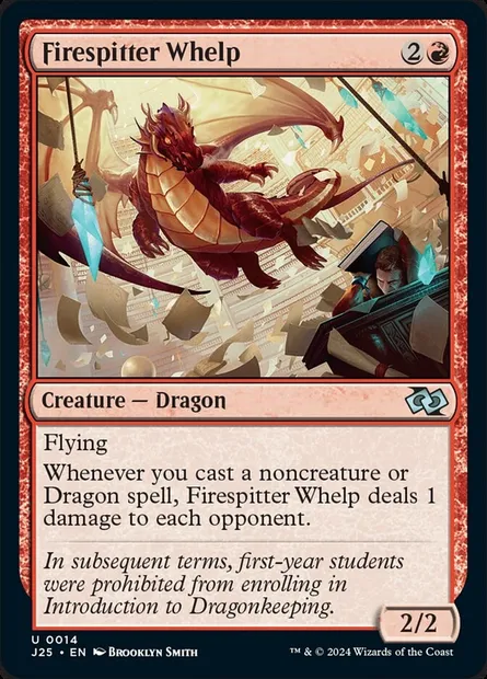 Firespitter Whelp, Magic card J25 14 — Foundations Jumpstart set