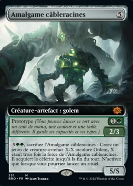 Amalgame câbleracines, carte Magic BRO 351 — extension La Guerre Fratricide