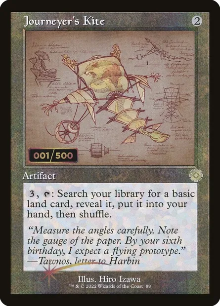 Journeyer's Kite, Magic card BRR 88z — The Brothers' War Retro Artifacts set
