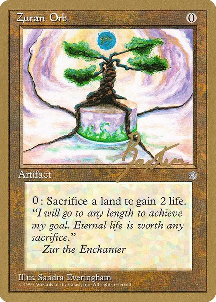 Orbe zuranienne, carte Magic PTC gb350 — extension Pro Tour Collector Set