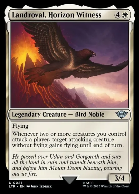 Landroval, Horizon Witness, Magic card LTR 21 — The Lord of the Rings: Tales of Middle-earth set