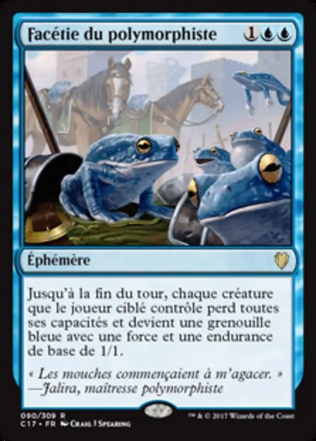 Facétie du polymorphiste, carte Magic C17 90 — extension Commander 2017