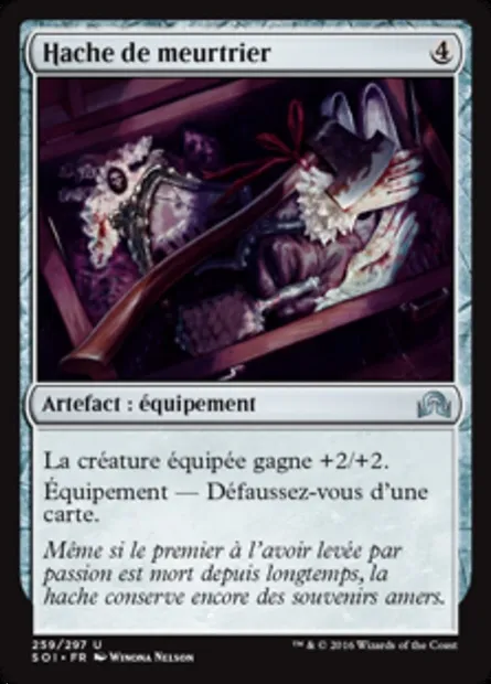 Hache de meurtrier, carte Magic SOI 259 — extension Ténèbres sur Innistrad