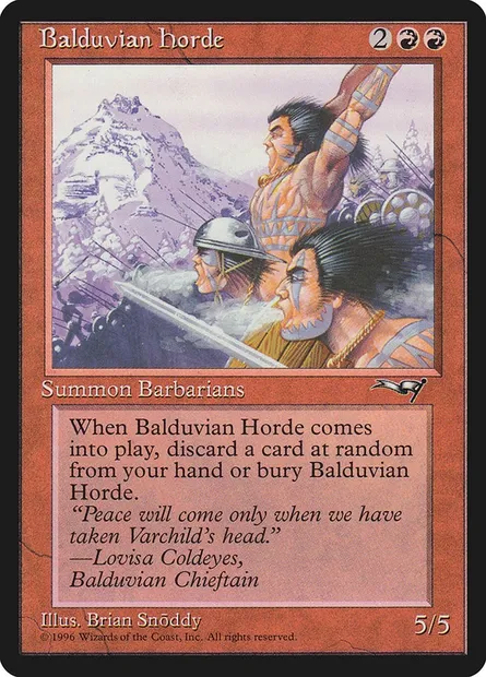 Horde Balduviane, carte Magic ALL 65 — extension Alliances