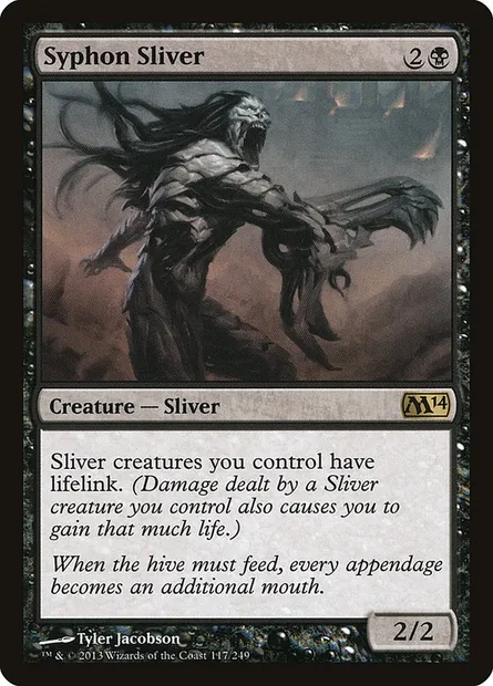 Syphon Sliver, Magic card M14 117 — Magic 2014 set