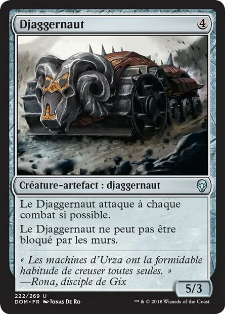 Djaggernaut, carte Magic DOM 222 — extension Dominaria
