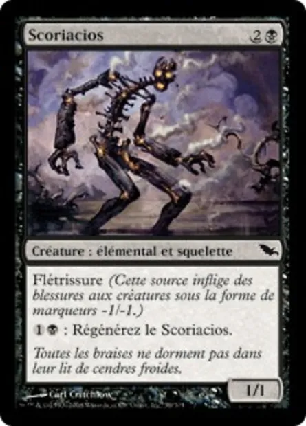 Scoriacios, carte Magic SHM 59 — extension Sombrelande