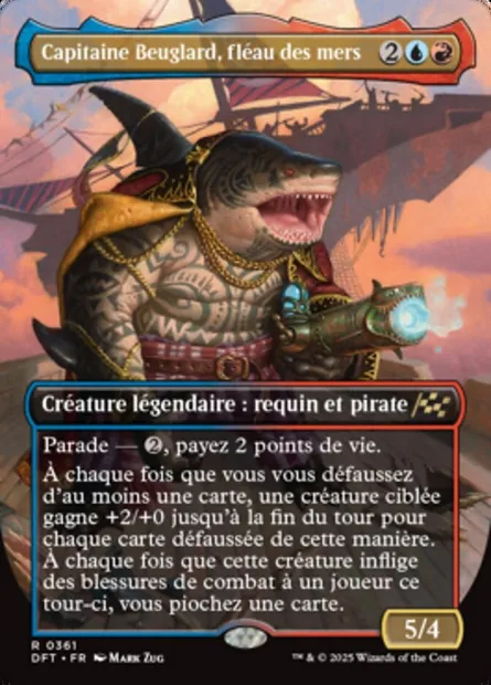 Capitaine Beuglard, fléau des mers, carte Magic DFT 361 — extension Aetherdrift
