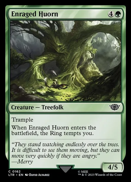 Enraged Huorn, Magic card LTR 162 — The Lord of the Rings: Tales of Middle-earth set