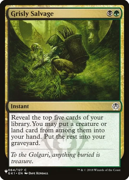 Grisly Salvage, Magic card PLST GK1-64 — The List set