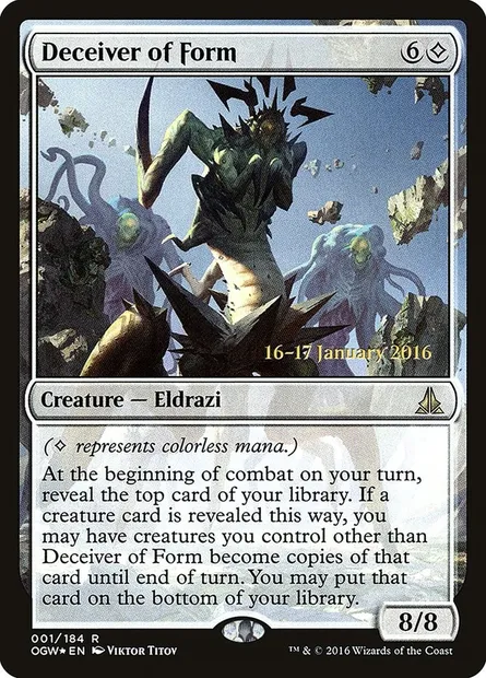 Fourbe des formes, carte Magic POGW 1s — extension Oath of the Gatewatch Promos