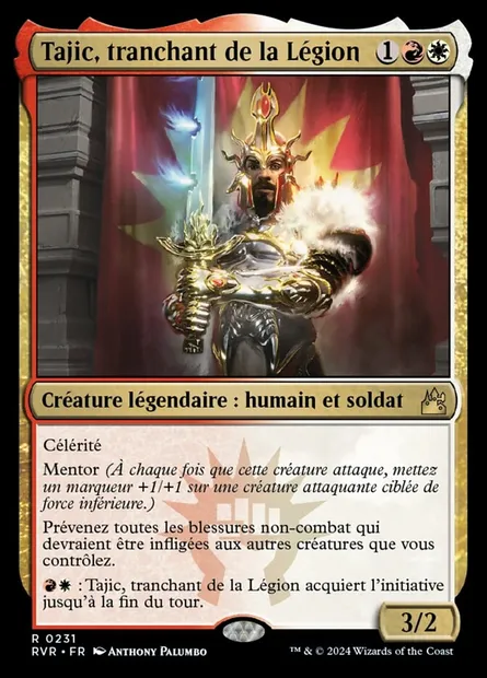 Tajic, tranchant de la Légion, carte Magic RVR 231 — extension Ravnica Remastered