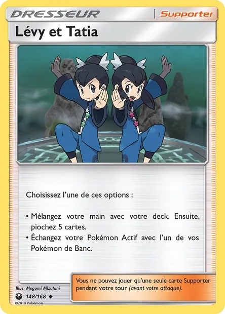 Lévy et Tatia, carte Pokémon CES 148 — extension Tempête Céleste