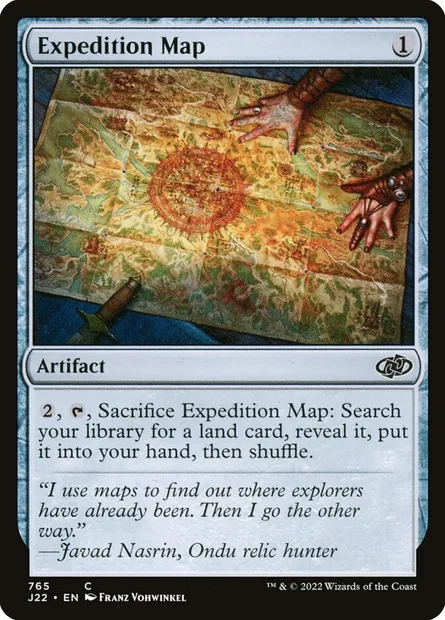 Expedition Map, Magic card J22 765 — Jumpstart 2022 set