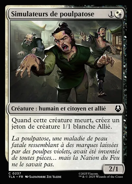 Simulateurs de poulpatose, carte Magic TLA 237 — extension Avatar: The Last Airbender