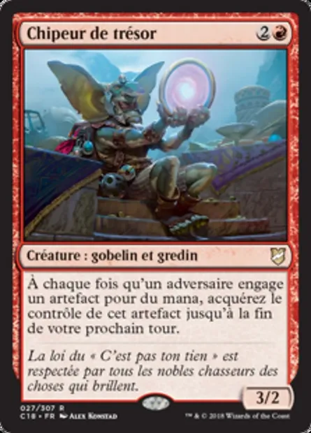 Chipeur de trésor, carte Magic C18 27 — extension Commander 2018