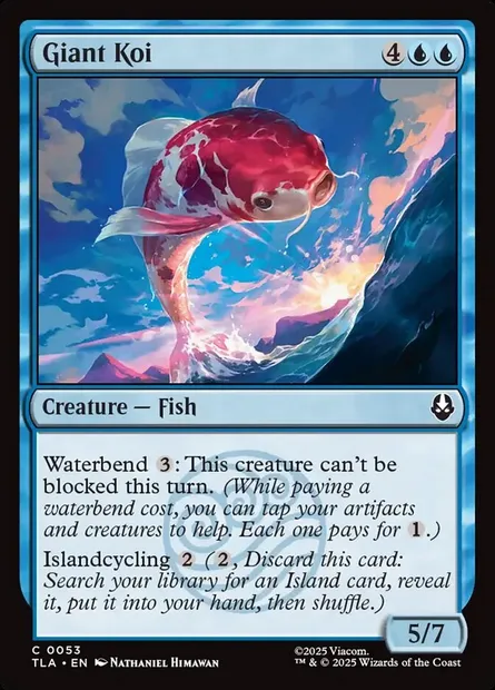 Giant Koi, Magic card TLA 53 — Avatar: The Last Airbender set