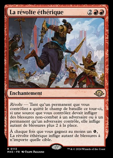 La révolte éthérique, carte Magic MH3 113 — extension Modern Horizons 3