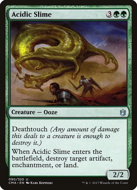 Acidic Slime, Magic card CMA 90 — Commander Anthology set