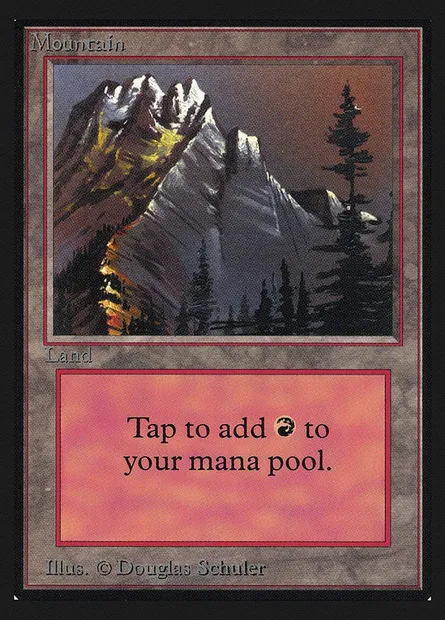 Montagne, carte Magic CED 297 — extension Collectors' Edition