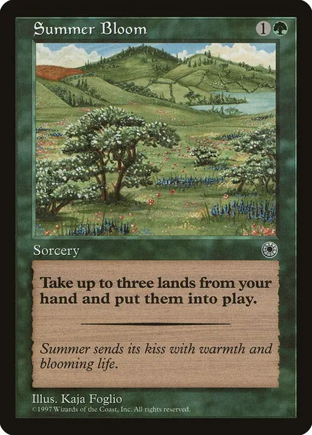 Summer Bloom, Magic card POR 187 — Portal set
