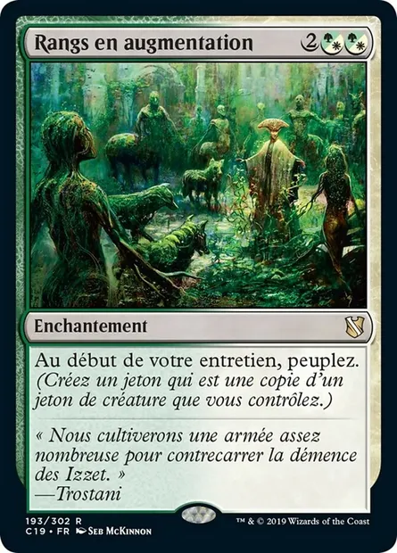 Rangs en augmentation, carte Magic C19 193 — extension Commander 2019