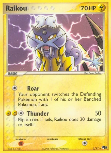 Raikou, Pokémon card P2 3 — POP Series 2 set