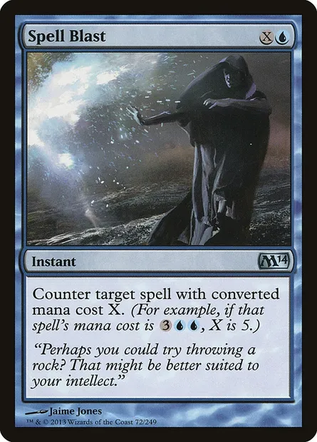 Spell Blast, Magic card M14 72 — Magic 2014 set