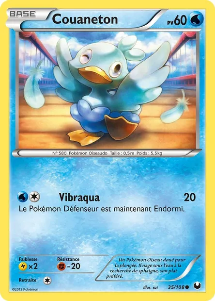Couaneton, carte Pokémon DEX 35 — extension Explorateurs Obscurs
