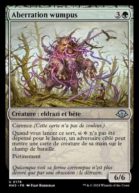 Aberration wumpus, carte Magic MH3 176 — extension Modern Horizons 3