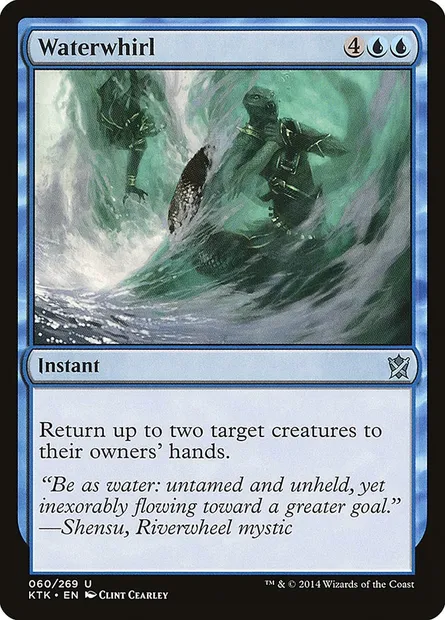 Waterwhirl, Magic card KTK 60 — Khans of Tarkir set