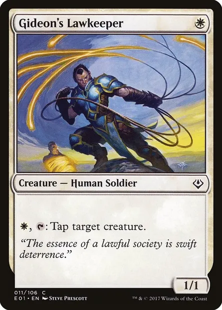 Gardeloi de Gideon, carte Magic E01 11 — extension Archenemy: Nicol Bolas