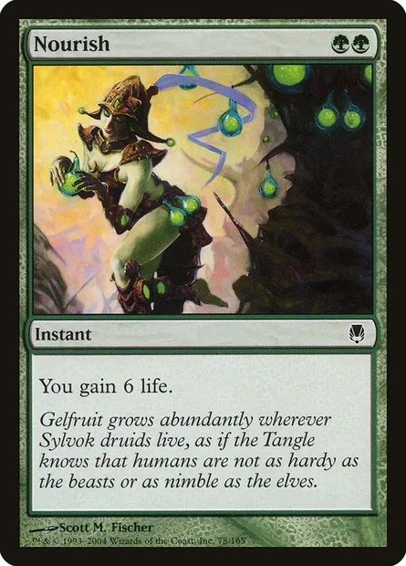 Nourish, Magic card DST 78 — Darksteel set