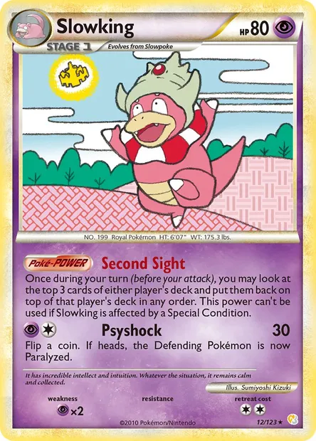 Slowking, Pokémon card HS 12 — HeartGold SoulSilver set