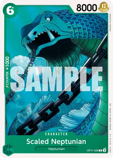 Scaled Neptunian, One Piece card OP11-026 — A FIST OF DIVINE SPEED set