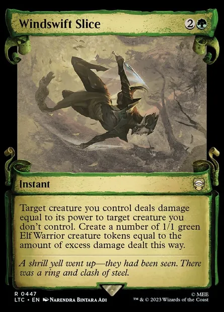 Windswift Slice, Magic card LTC 447 — Tales of Middle-earth Commander set