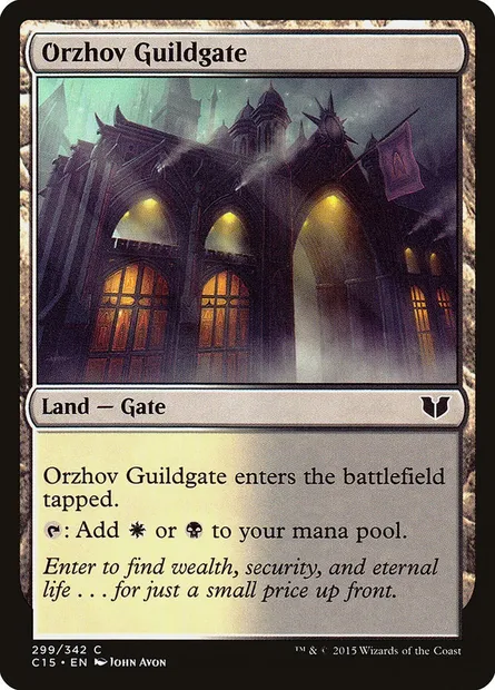 Orzhov Guildgate, Magic card C15 299 — Commander 2015 set