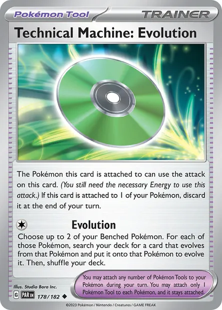Technical Machine: Evolution, Pokémon card PAR 178 — Paradox Rift set